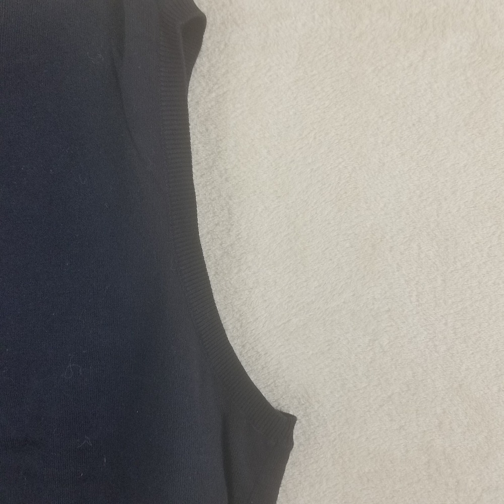 Polo Ralph Lauren Mens XL Navy Blue 100% Pima Cotton V-Neck Sweater Vest Pony - Picture 3 of 8